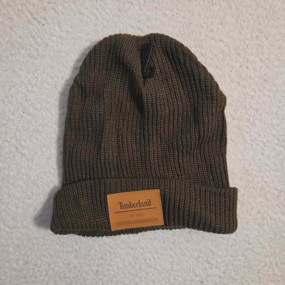 Timberland Beanie Toque‎ Adult One Size Gray Knit 100% Acrylic Winter Hike Camp